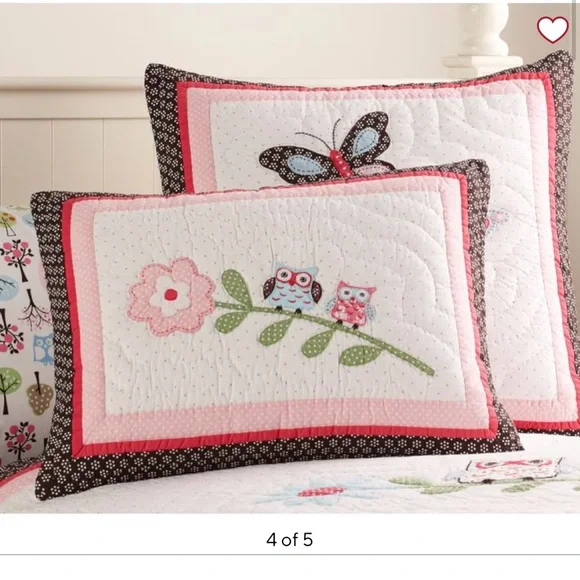 Pottery Barn Kids Woodlands quilt twin size set - Picture 4 of 15
